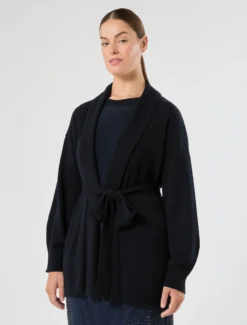 Cardigan in cachemire - BLU NOTTE