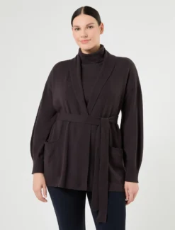 Cardigan in cachemire - MARRONE