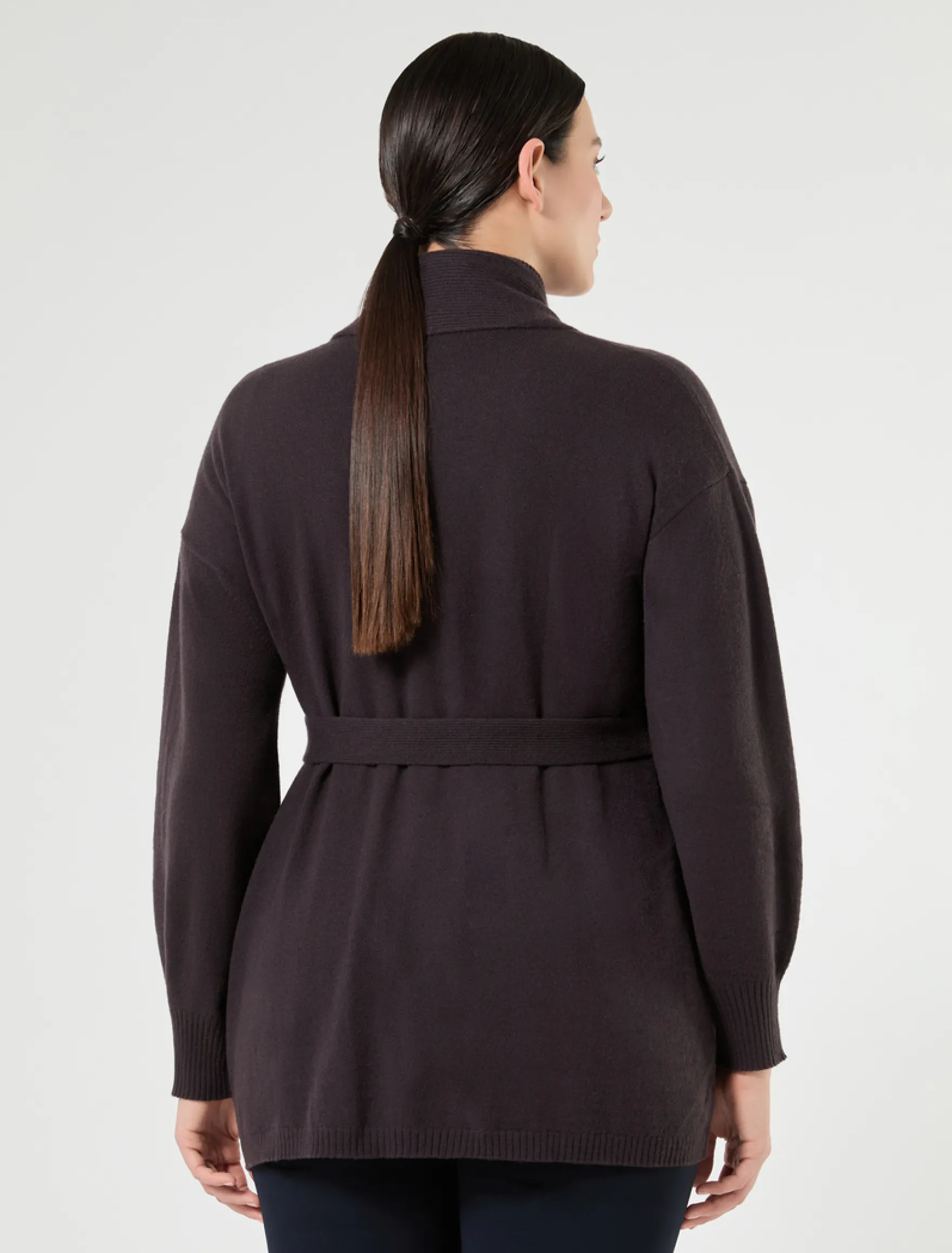 Cardigan in cachemire - MARRONE