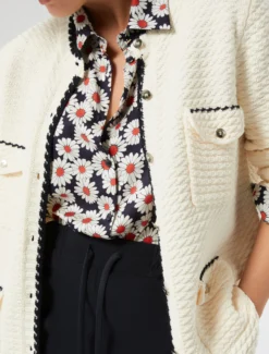 Cardigan in cotone - AVORIO