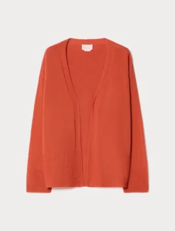 Cardigan in cotone - ROSSO