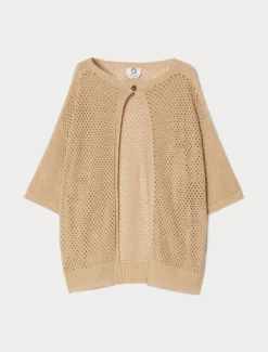 Cardigan in cotone - SABBIA