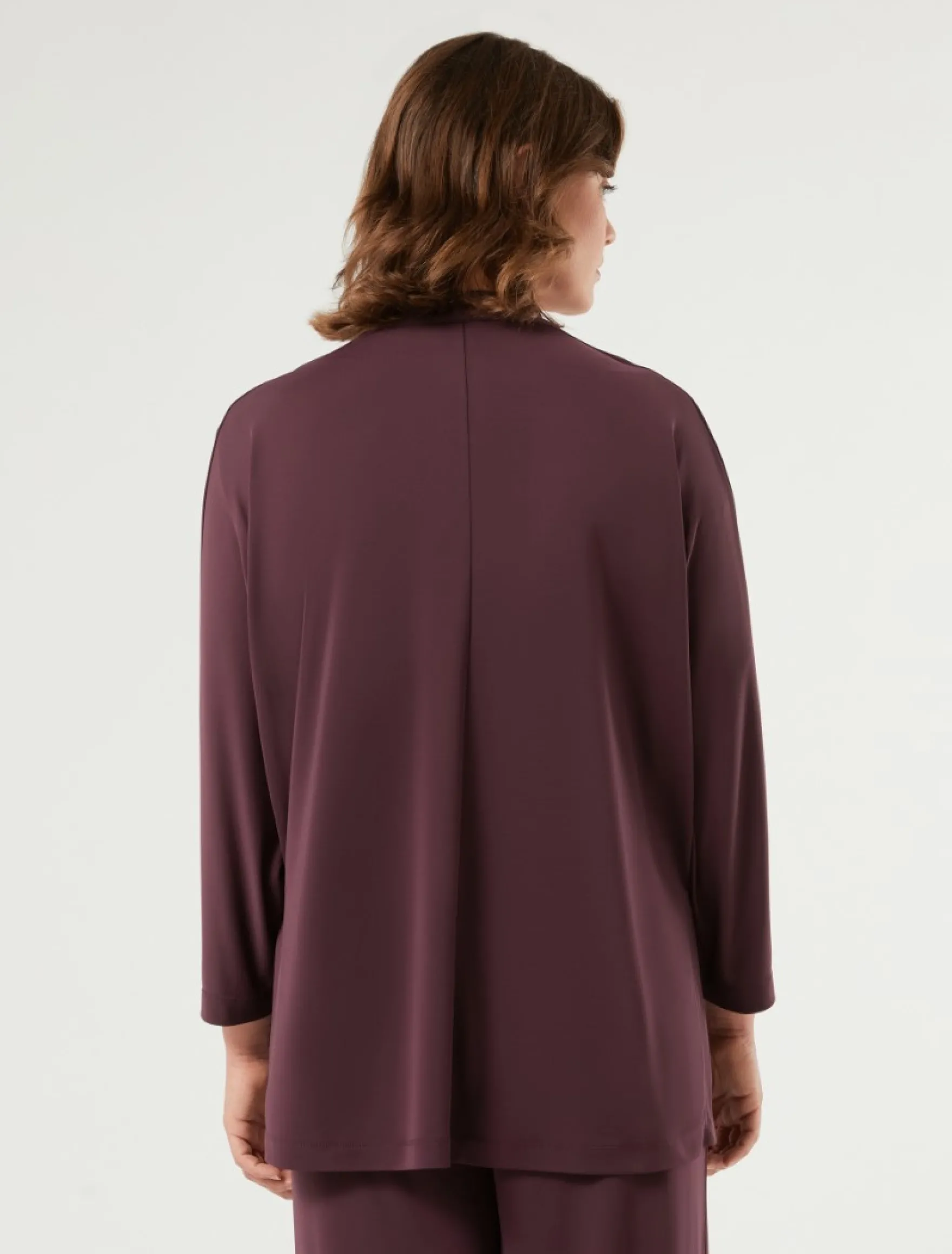Cardigan in jersey interlock - PRUGNA