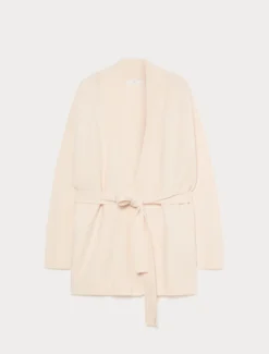 Cardigan in lana e cachemire - BIANCO AVORIO