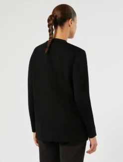 Cardigan in lana - NERO