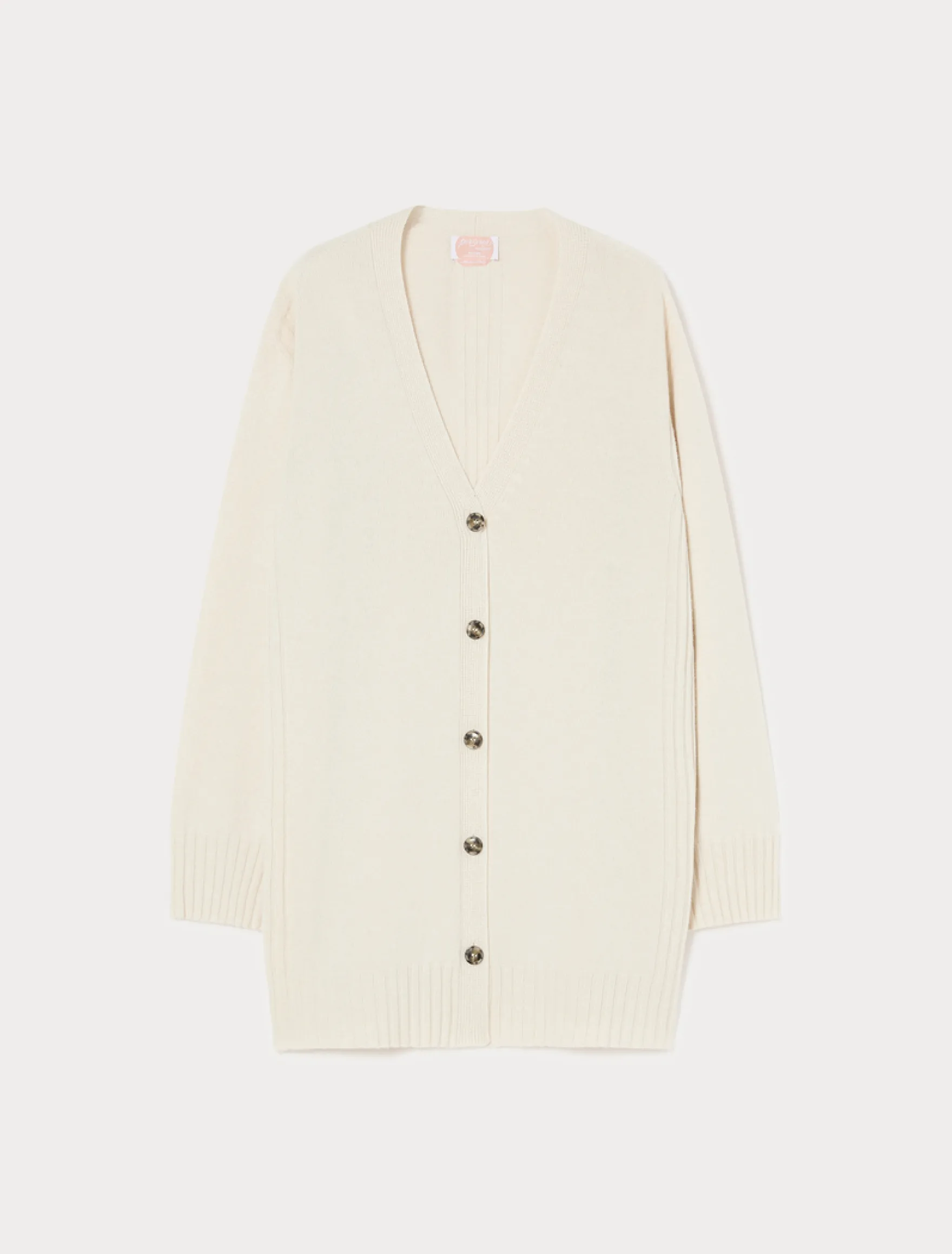 Cardigan in misto cachemire - TORTORA