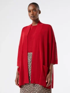 Cardigan in misto lino - CILIEGIA