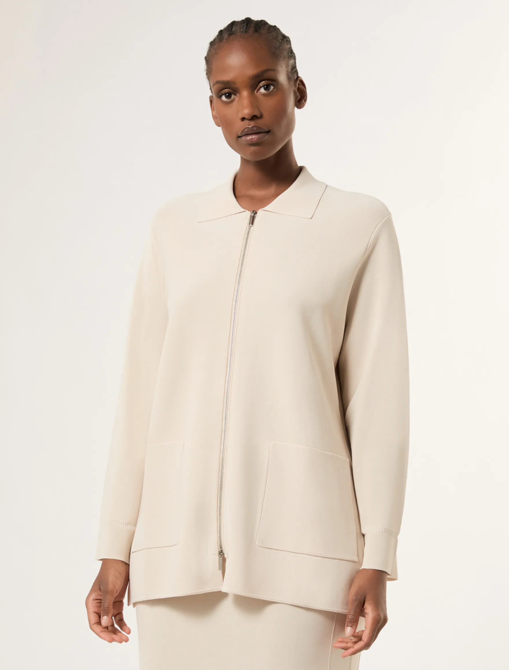 Cardigan in viscosa con tasche - CIPRIA