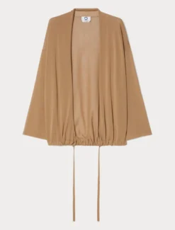 Cardigan in viscosa crêpe - BISCOTTO