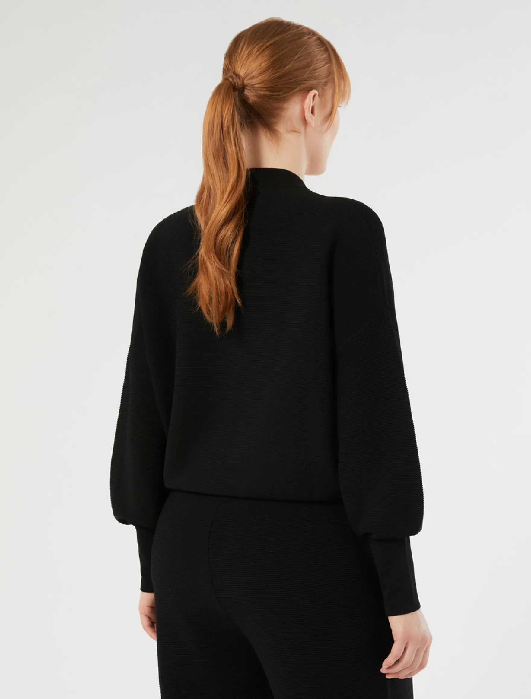 Cardigan in viscosa - NERO