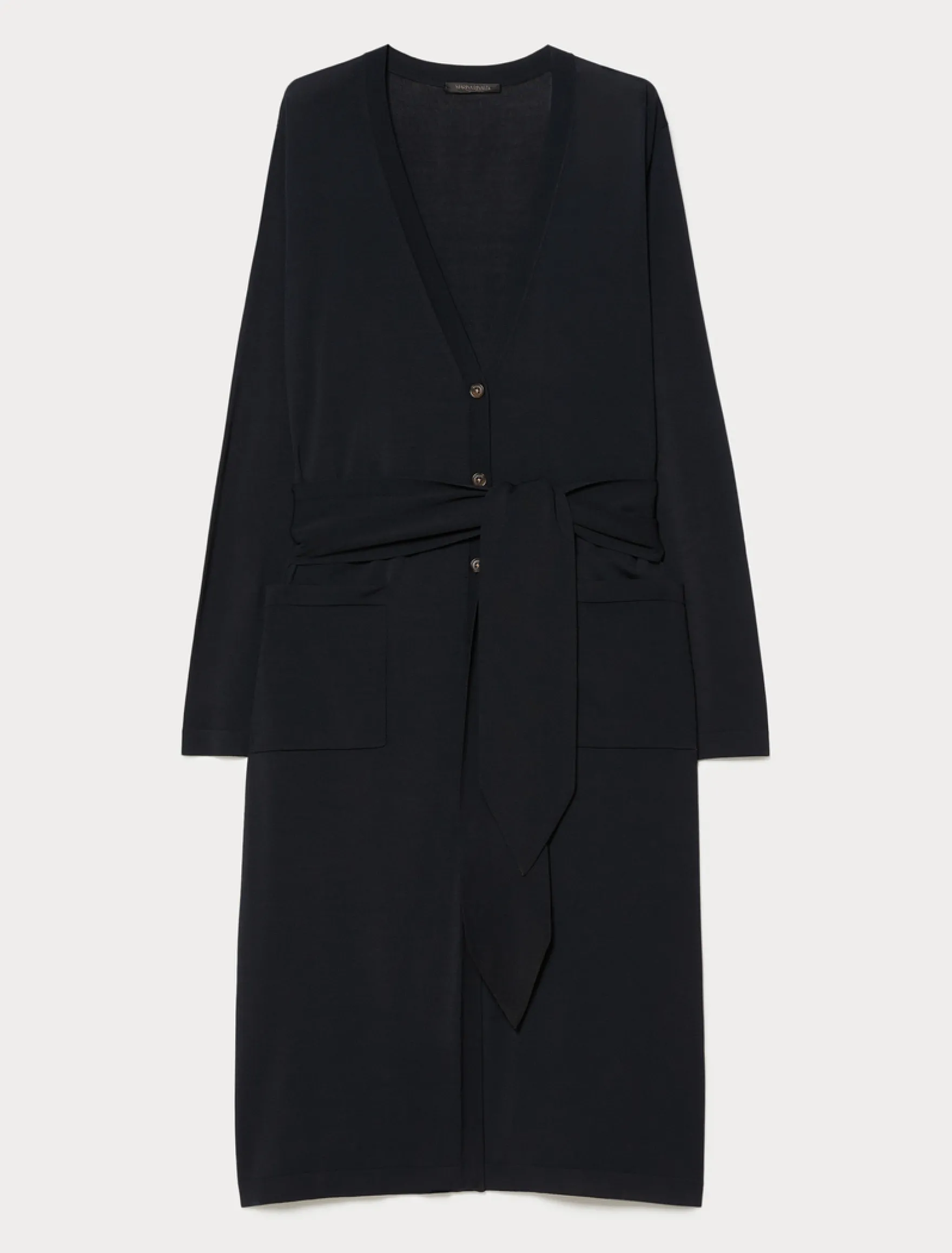 Cardigan lungo in viscosa - BLU NOTTE