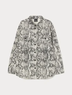 Casacca in bull di cotone - GRIGIO MEDIO
