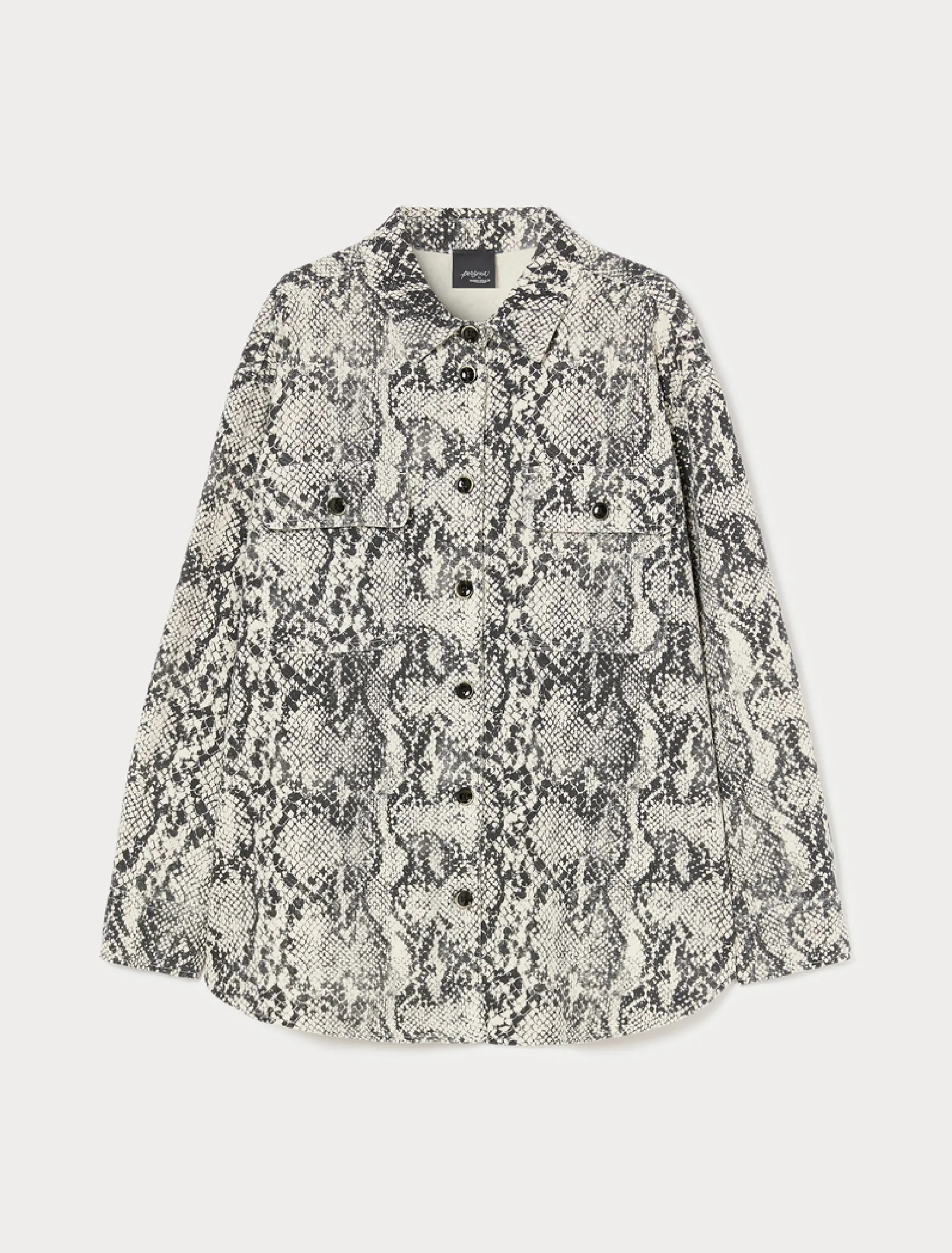 Casacca in bull di cotone - GRIGIO MEDIO