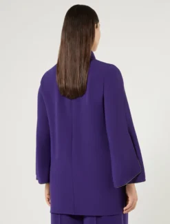 Casacca in cady con strass - VIOLA