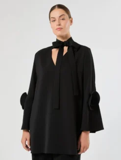Casacca in cady - NERO