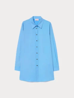 Casacca in cotone - AZZURRO