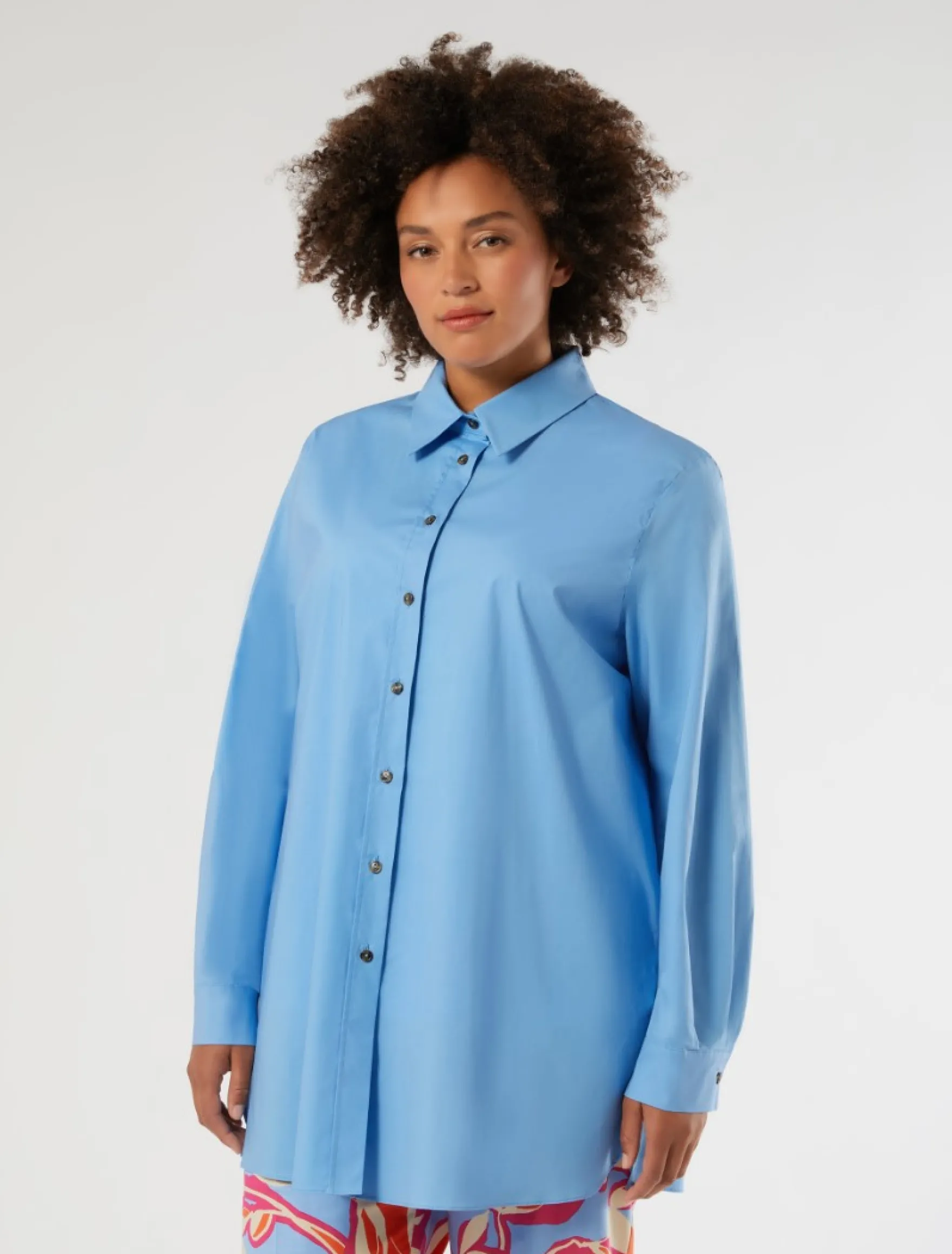 Casacca in cotone - AZZURRO