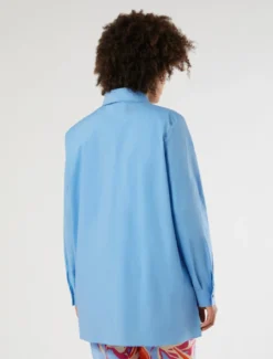 Casacca in cotone - AZZURRO