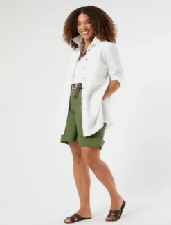 Casacca in cotone - BIANCO