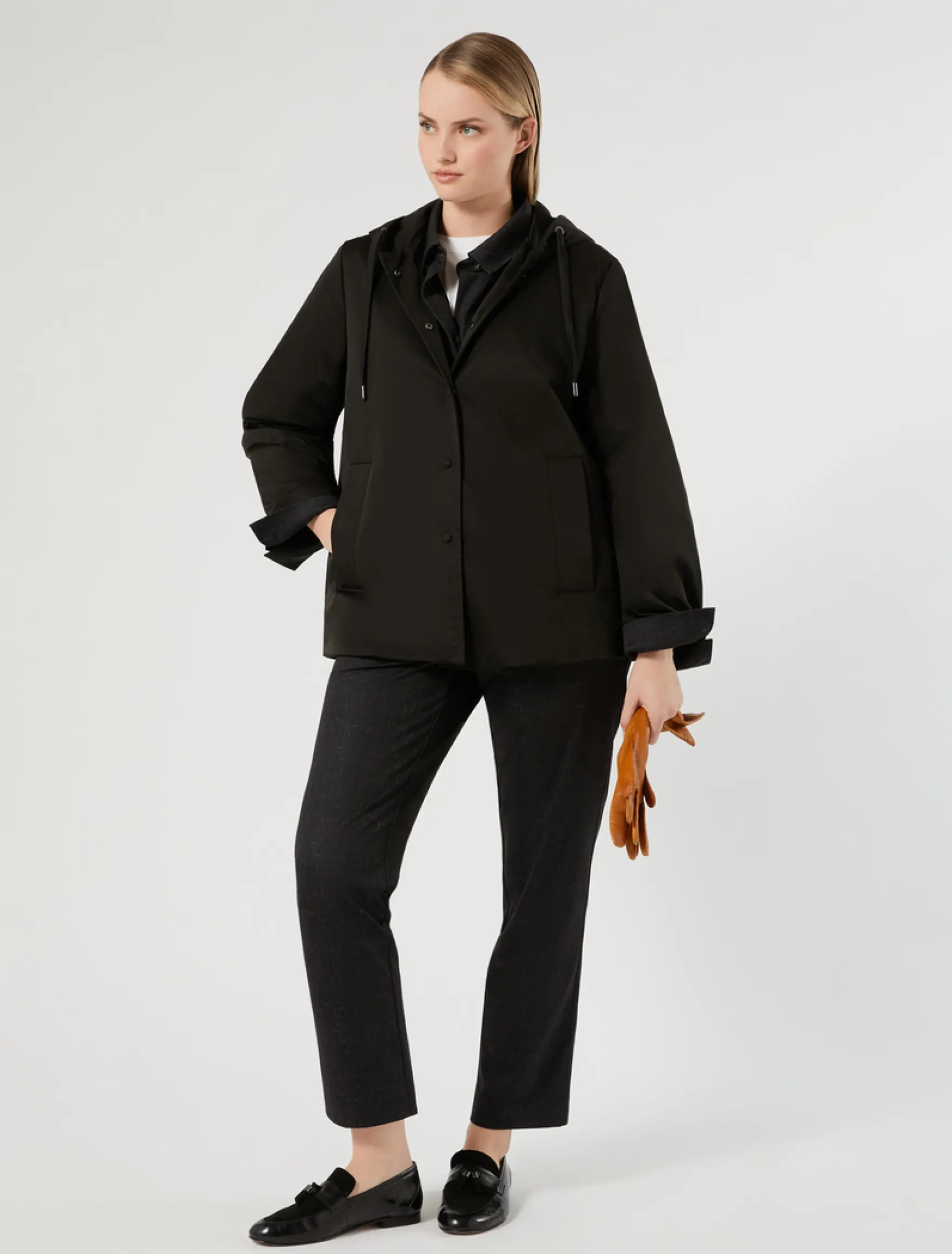 Casacca in jersey - NERO