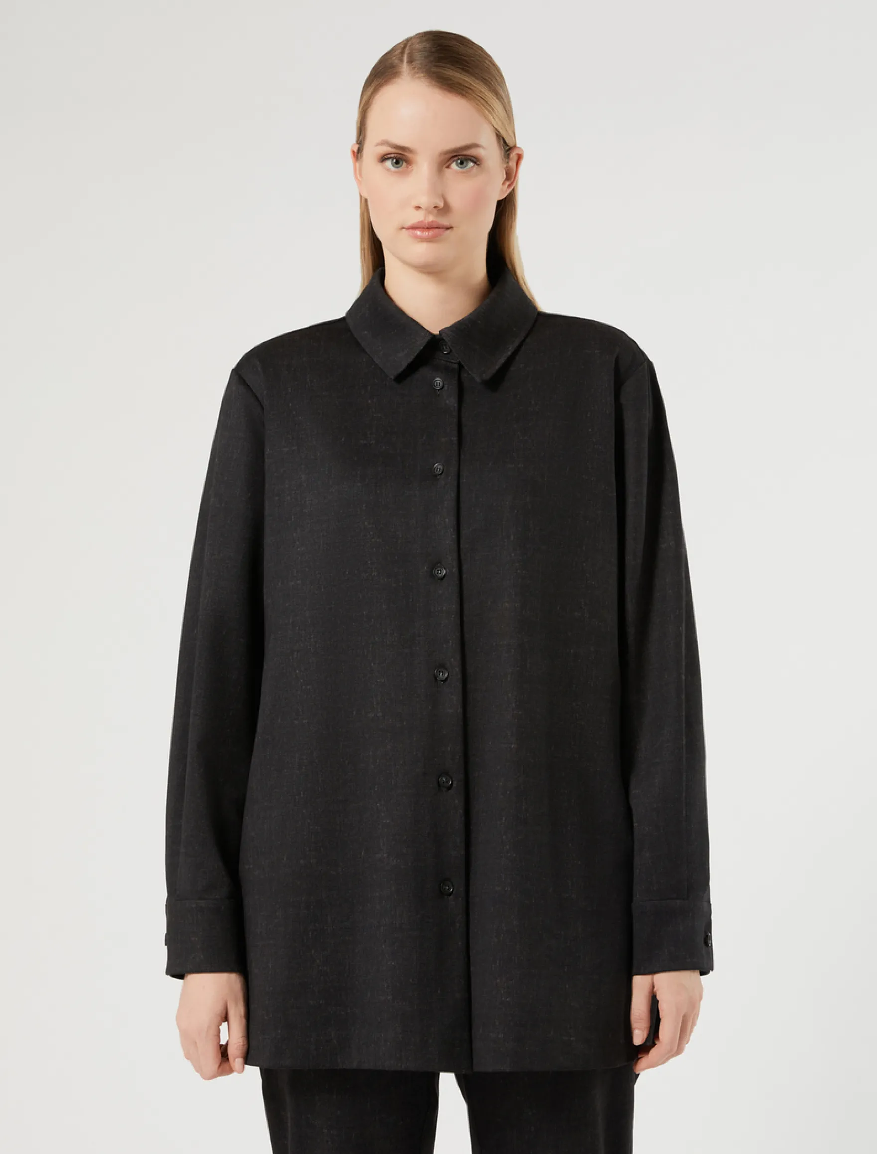 Casacca in jersey - NERO