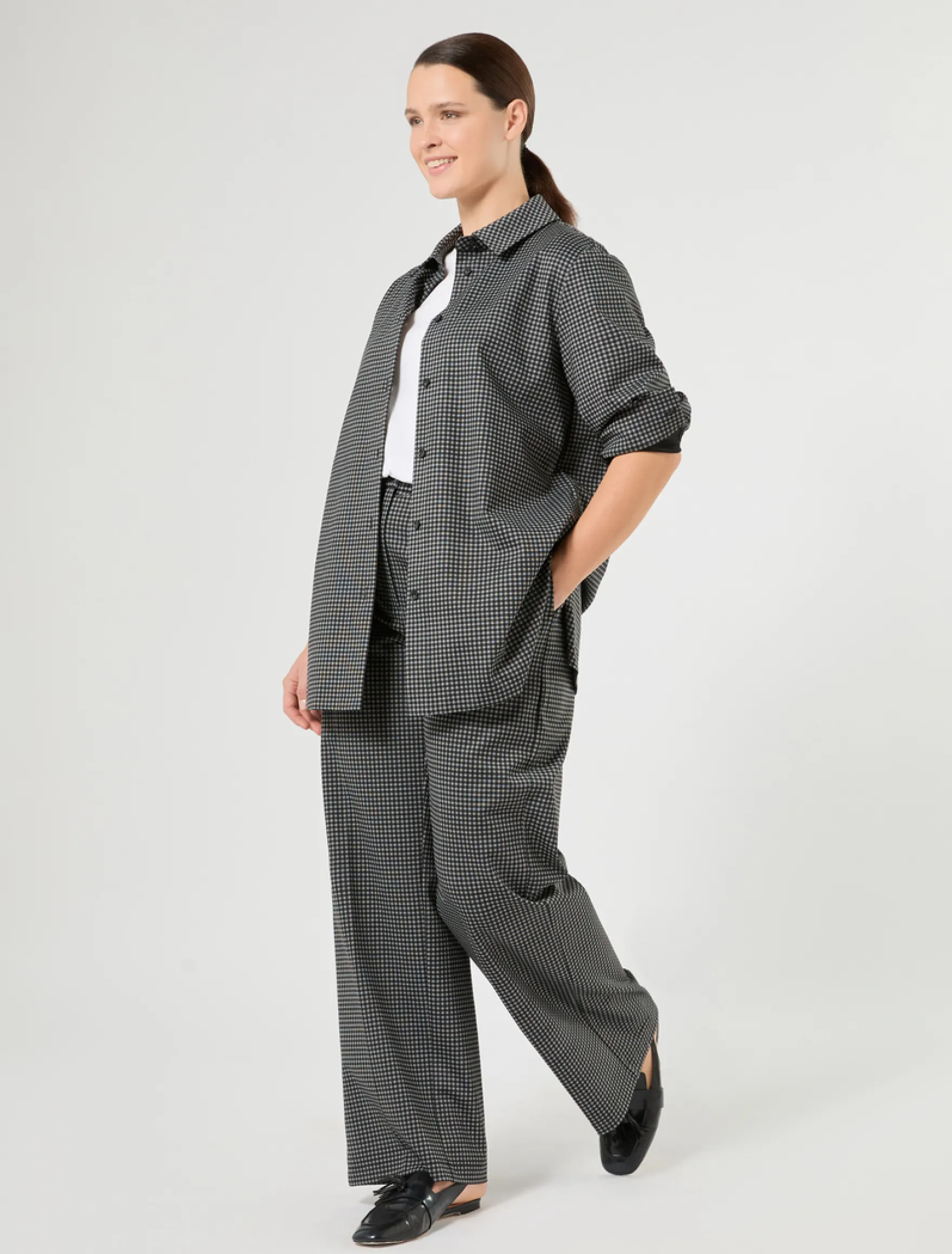 Casacca in jersey - NERO BIANCO