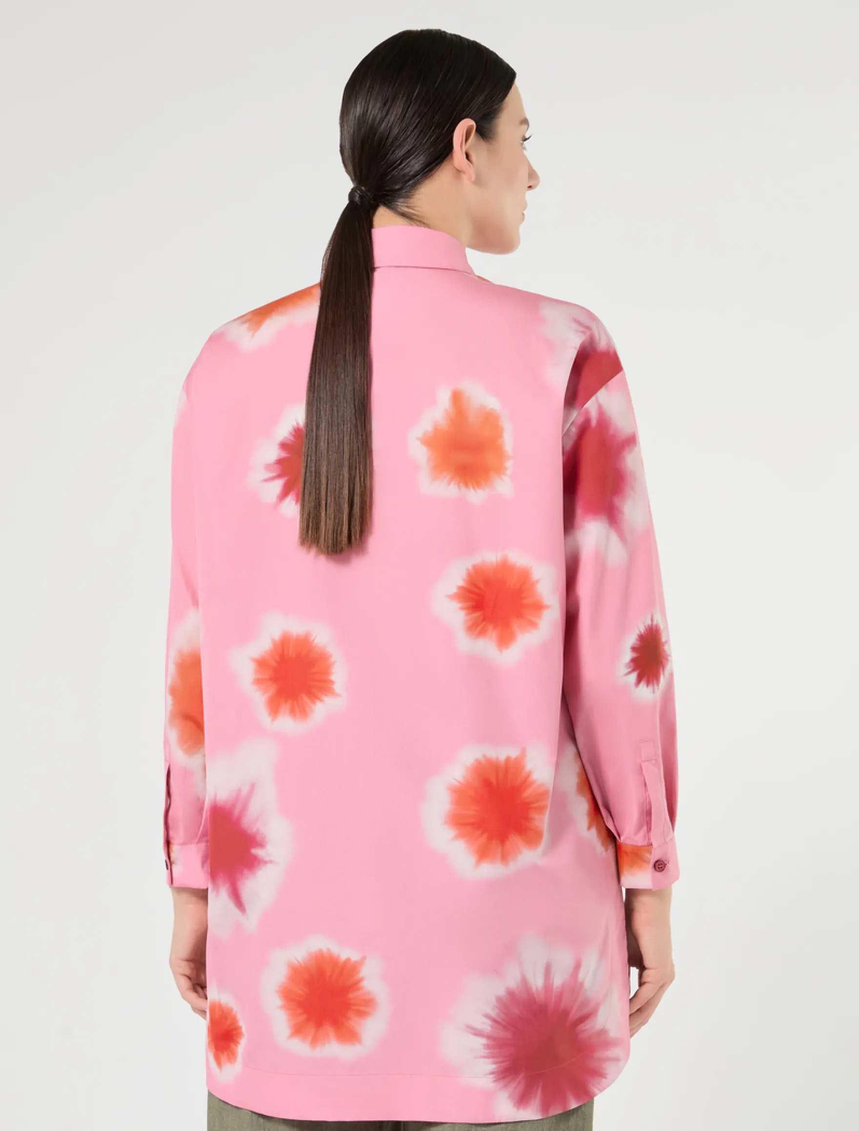 Casacca in popeline di cotone - ROSA