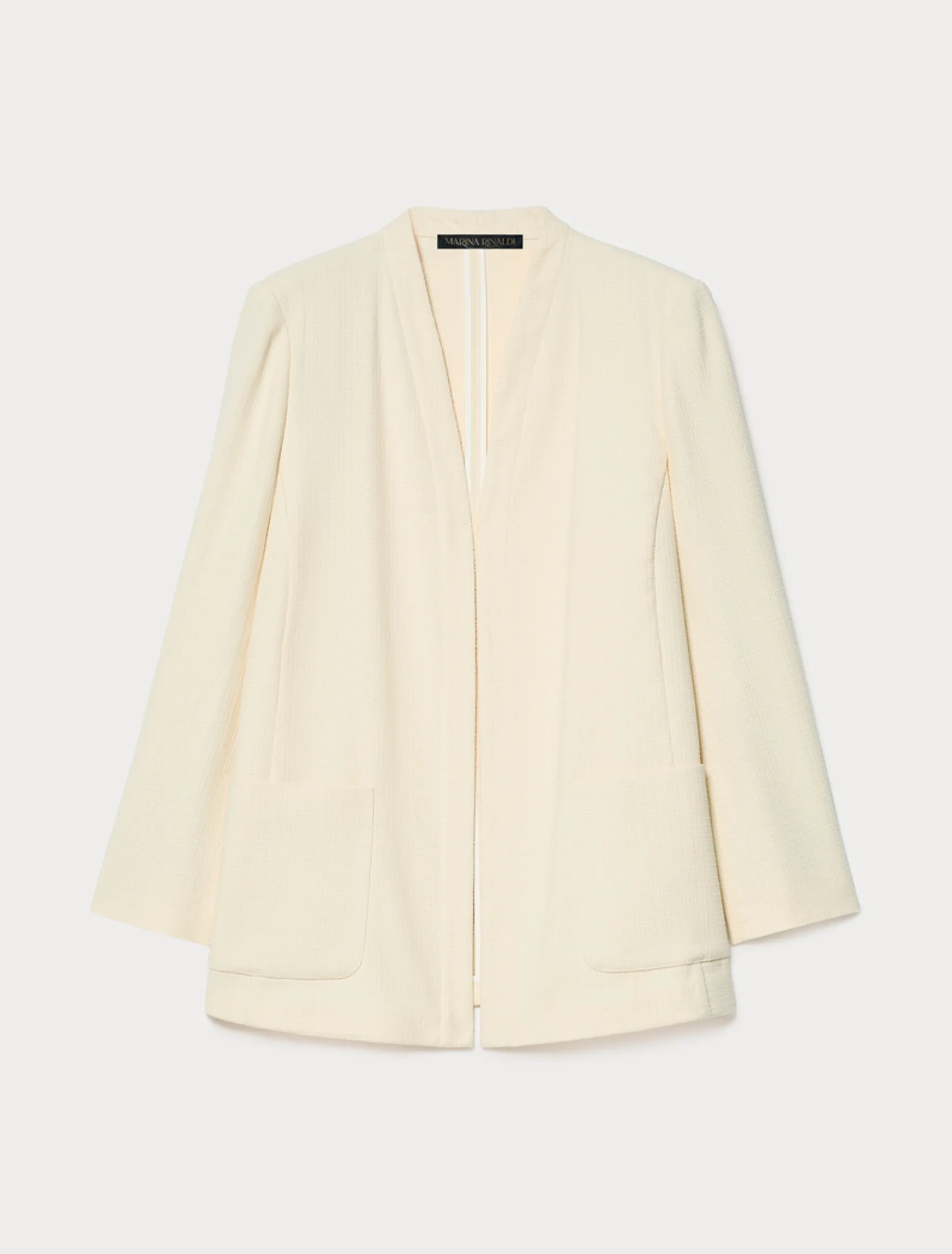 Casacca in stuoia di cotone - BIANCO AVORIO