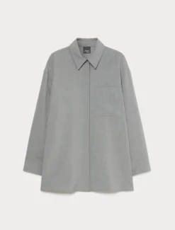 Casacca in stuoia mélange - GRIGIO MEDIO