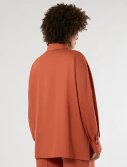 Casacca in twill di tencel - RAME