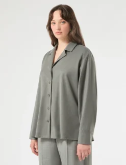 Casacca in twill - GRIGIO MEDIO