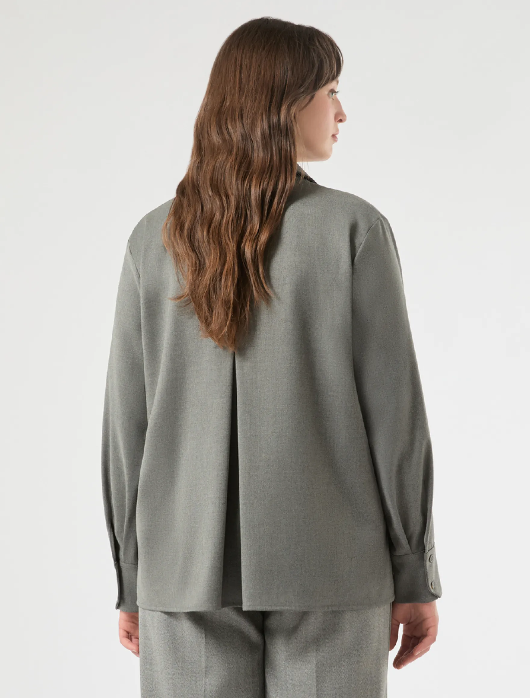 Casacca in twill - GRIGIO MEDIO