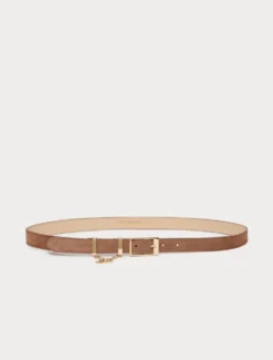 Cintura in pelle scamosciata - MARRONE