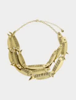 Collana pesci in metallo - ORO