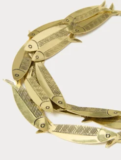 Collana pesci in metallo - ORO