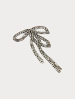 Collana, spilla e orecchini a fiocco - CRISTALLO