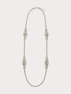 Collana torchon con strass - CRISTALLO