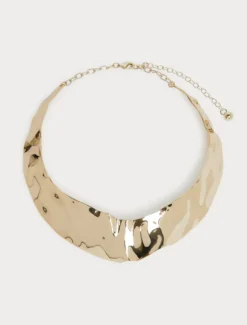 Collier in metallo martellato - ORO