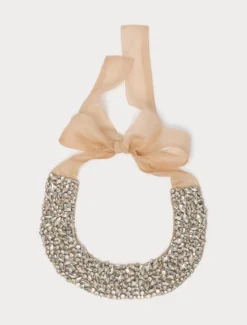 Collier in organza e full strass - NUDO