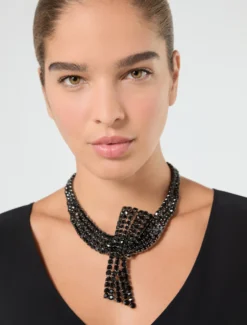 Collier in strass - NERO