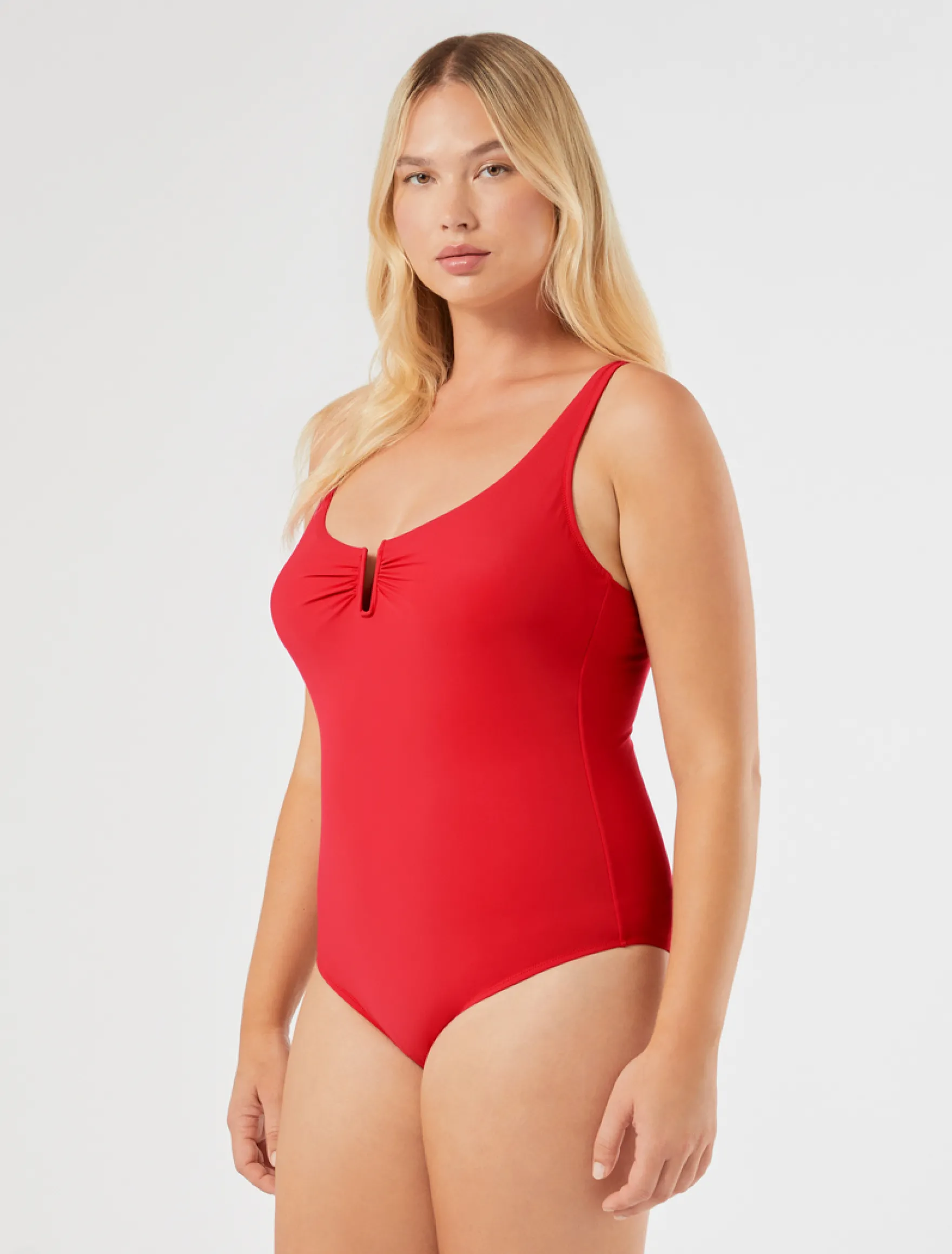 Costume intero con anello - ROSSO