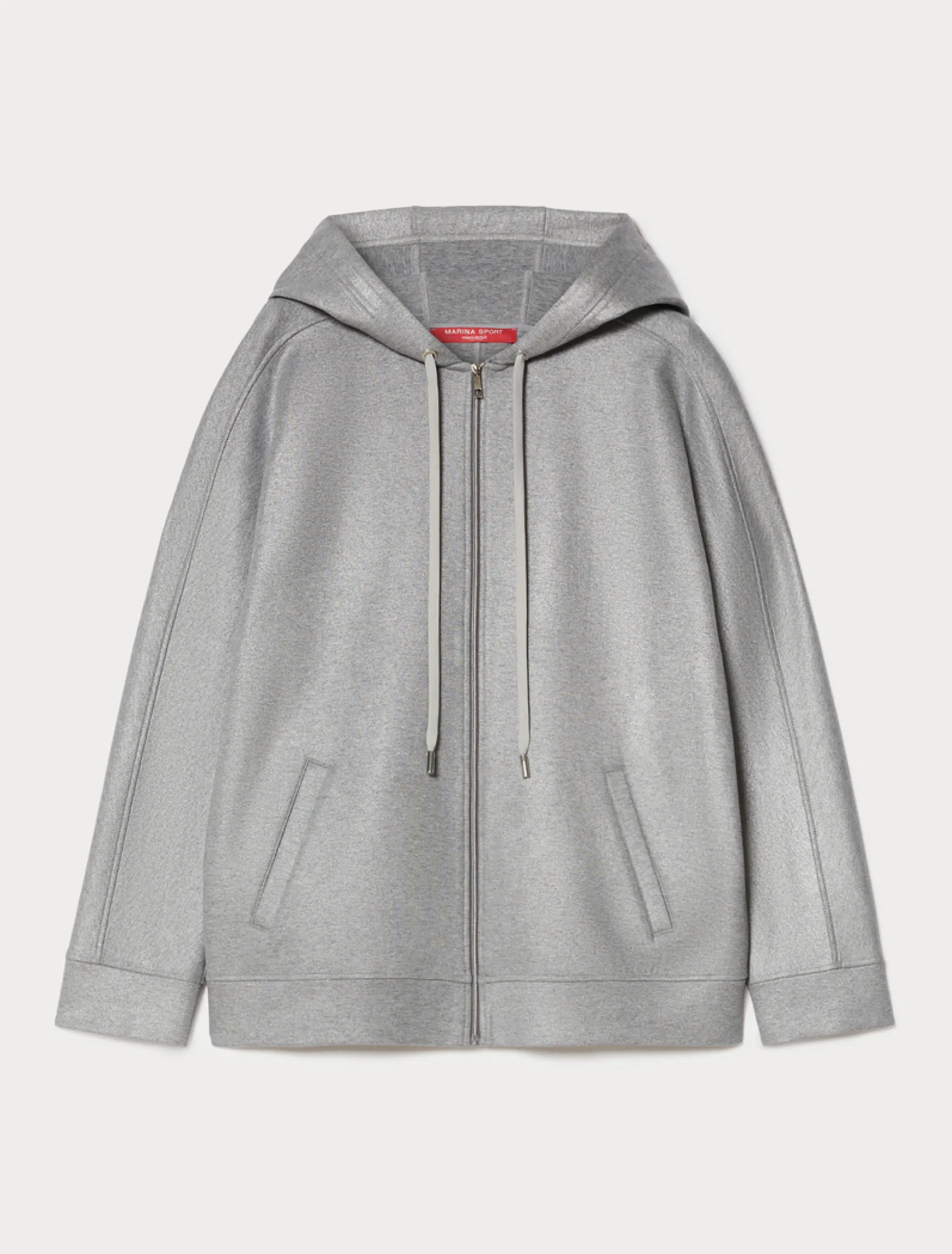Felpa in jersey laminato - GRIGIO MEDIO