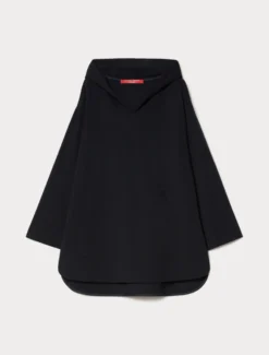 Felpa in punto Milano stretch - BLU NOTTE