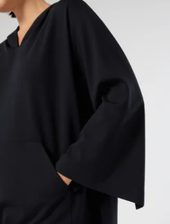 Felpa in punto Milano stretch - BLU NOTTE