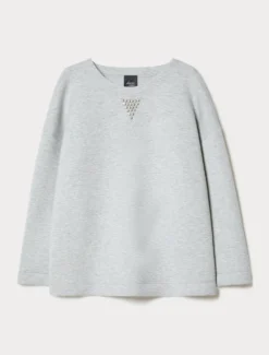 Felpa in scuba - GRIGIO PERLA