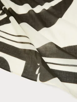 Foulard in mussola di cotone - AVORIO