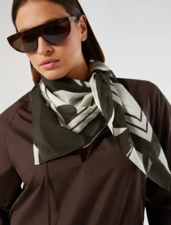 Foulard in mussola di cotone - AVORIO