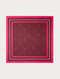 Foulard in mussola di cotone - FUXIA