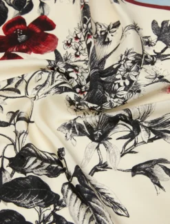 Foulard in twill di seta - AZZURRO