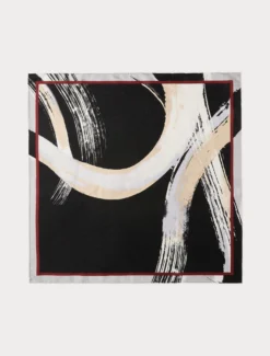 Foulard in twill di seta - BIANCO